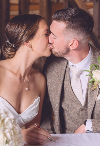 promise wedding kiss