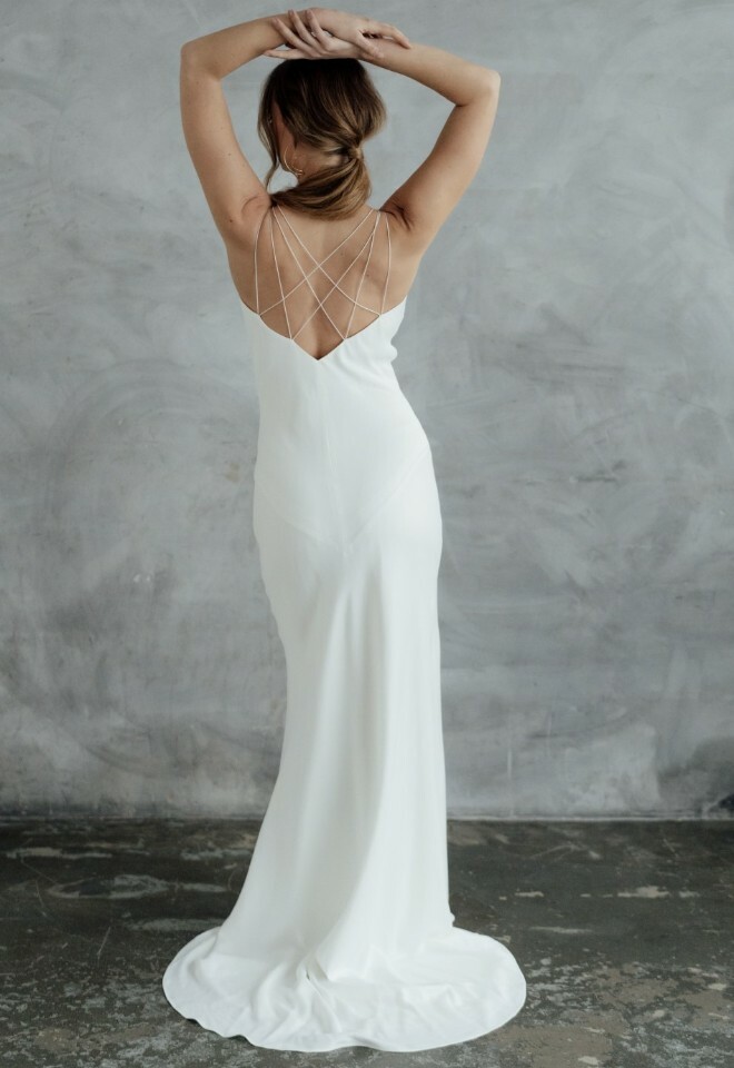 slip style wedding dress Hampshire