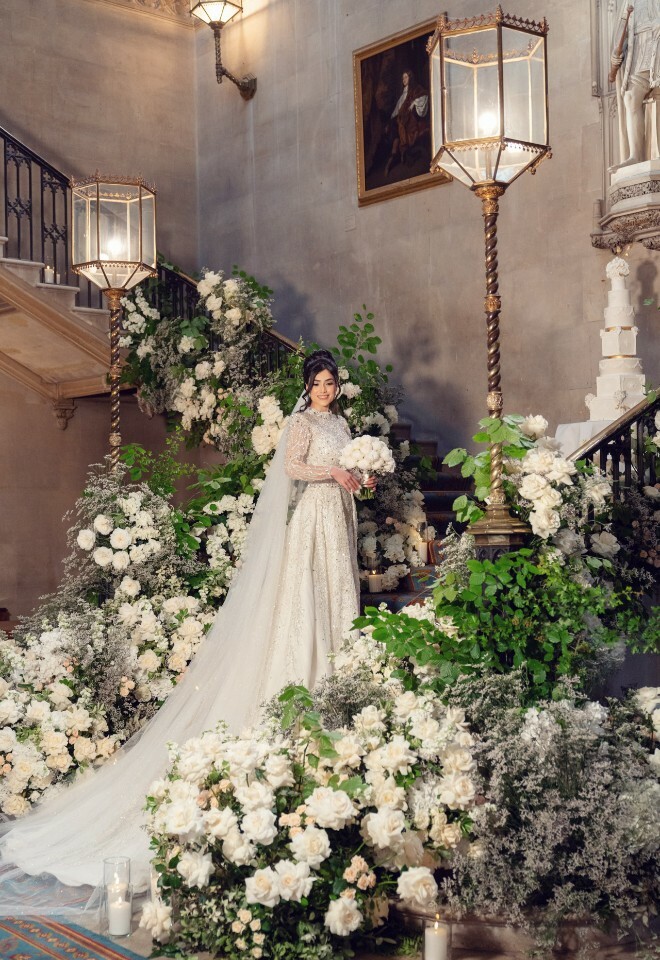 Bride on Staircase
