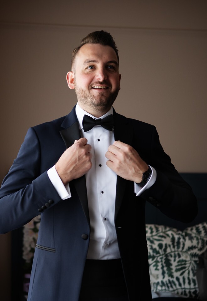 Groom prep at Tewinbury