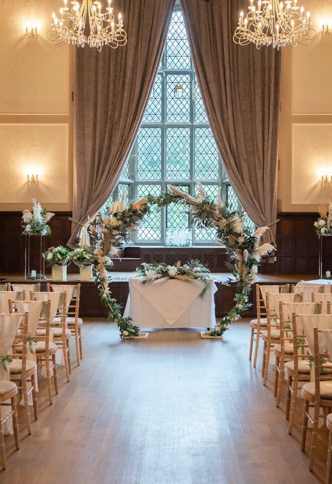 Great Hall flower circle