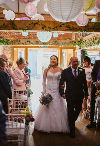 Wedding ceremony at Crown and Thistle