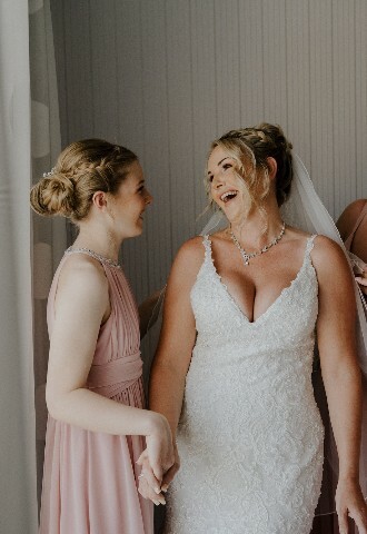 Bride and her bridal party getting ready in Cyprus, Exclusive Yacht Weddings