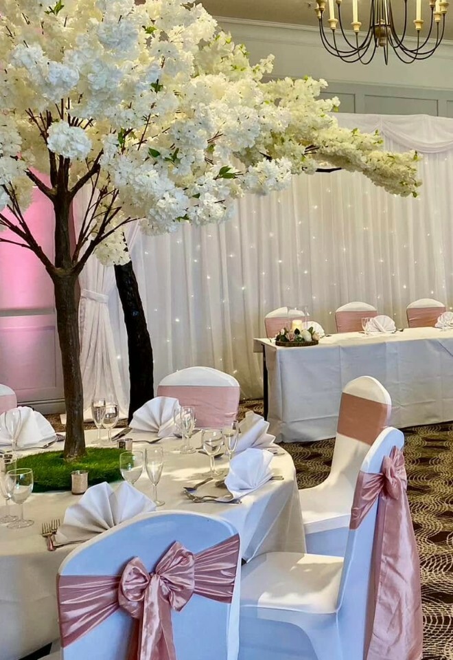 Wedd breakfast set up in Milton Keynes