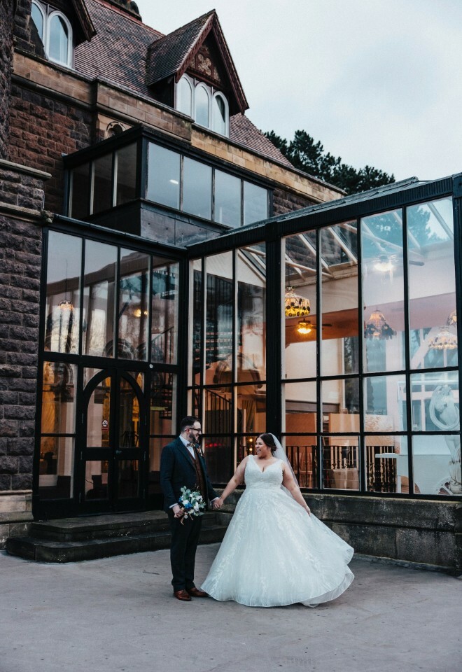 Couple by the conservatory