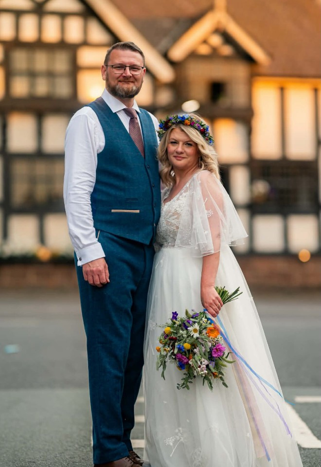 Newlyweds Outside Our Historic Cheshire Coaching Inn