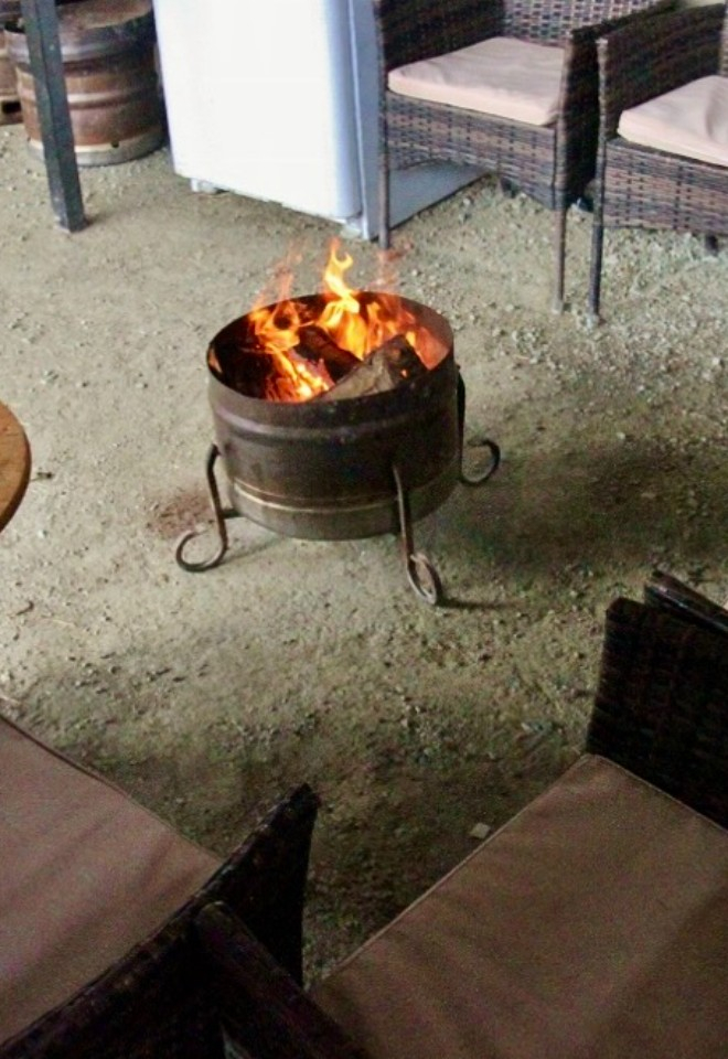 Campfire in the Dutch Barn