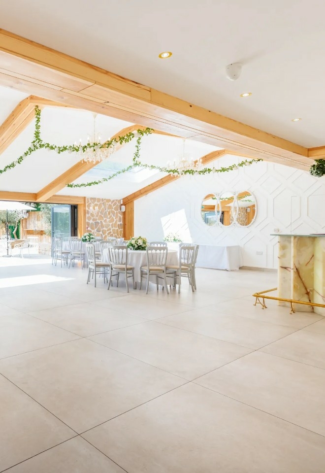 The olive terrace at The Oaks