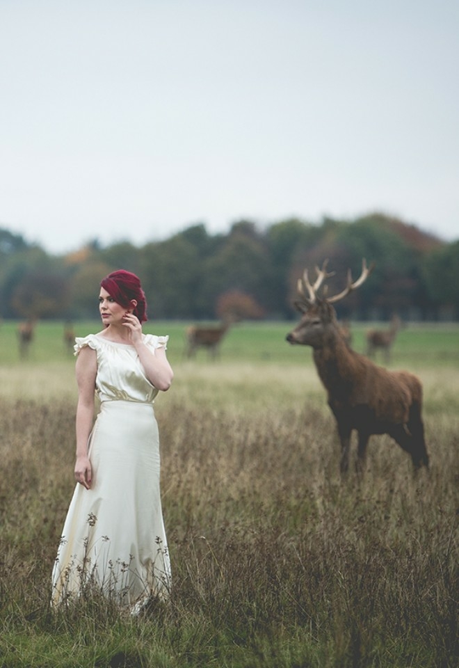 Deer Parkland Wedding Photoshoot at Tatton Park