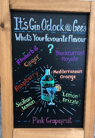 Gin O’clock at Gee’s 