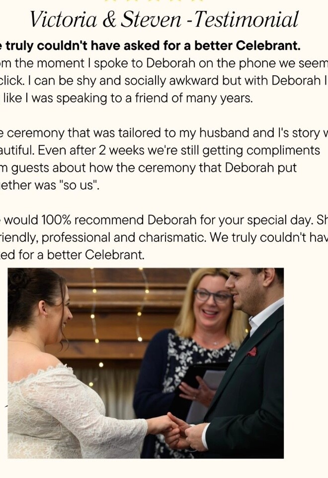 Client Feedback - Wonderful!