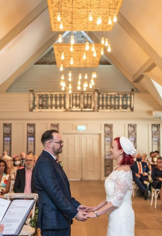 Wedding ceremony at The Frogmill