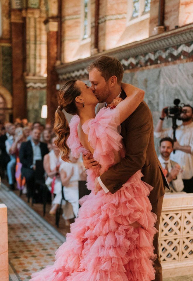 C&Ns wedding at the Fitzrovia Chapel, London