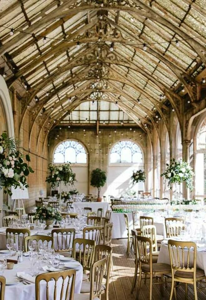 grittleton house wedding table set up