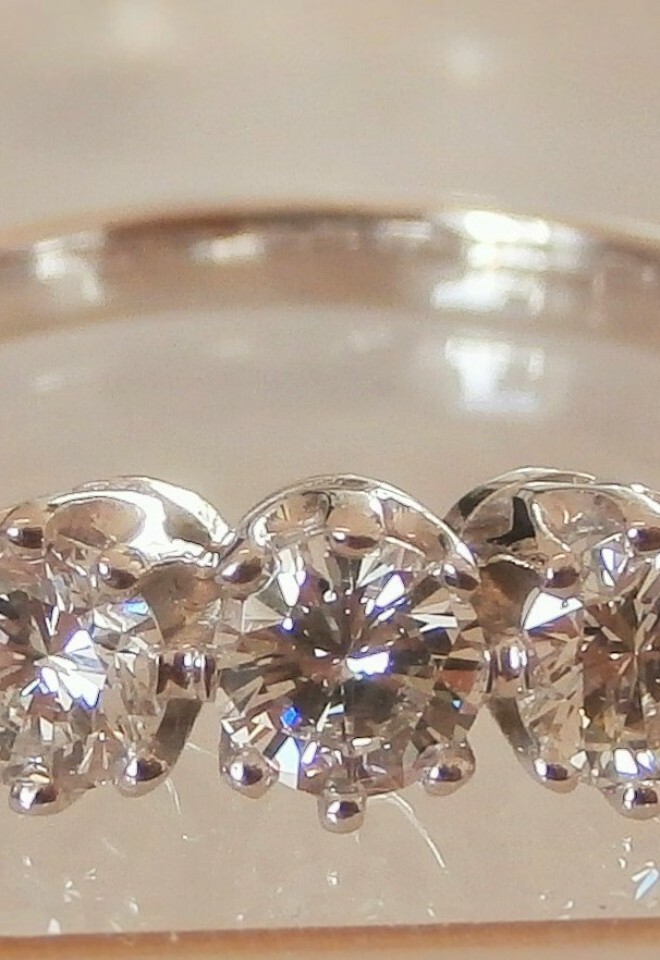 trilogy diamond ring