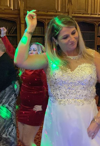 wedding dalhousie castle Scotland Mr and Mrs