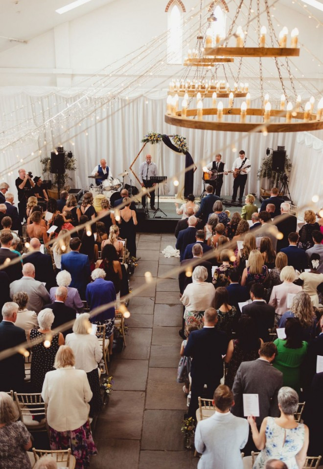 Worton Hall Wedding Ceremony in the Main Hall