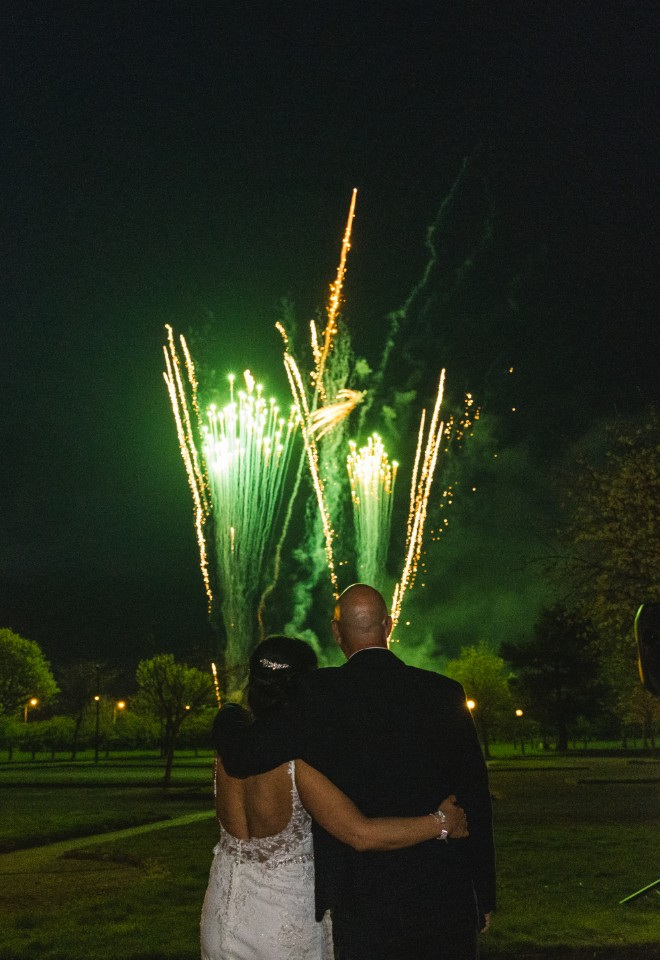 Wedding fireworks
