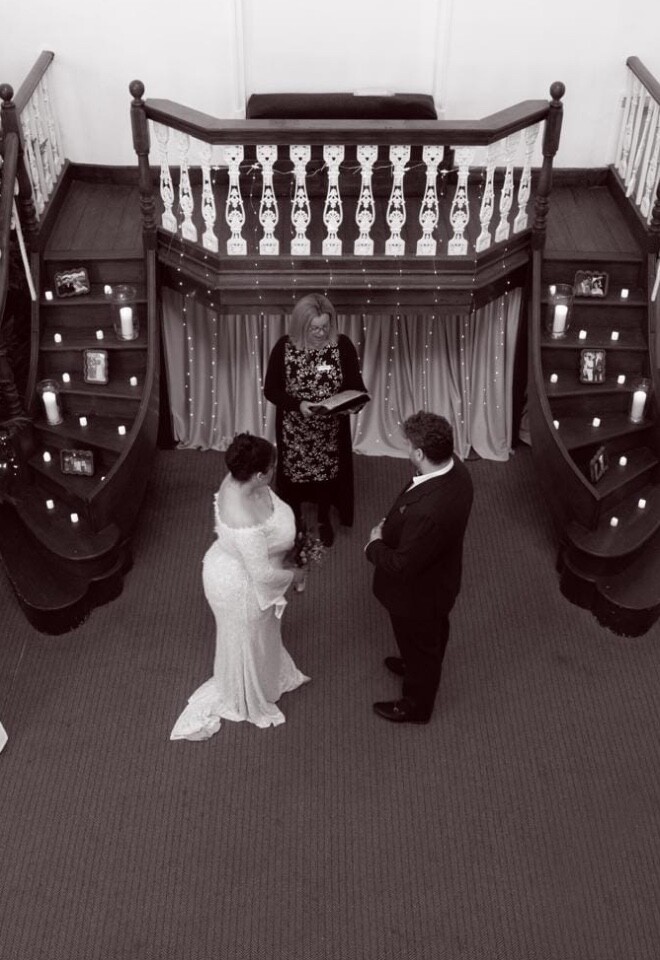 Birds Eye View of Ceremony