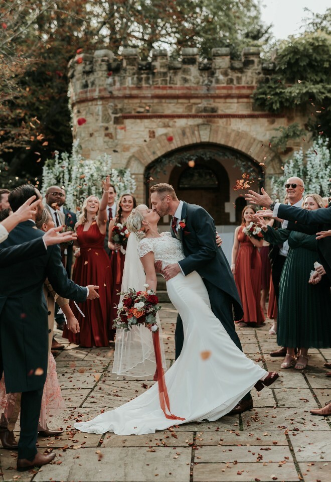 Confetti picture outside the Little Castle