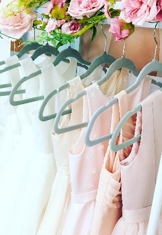 Little Bridesmaids dresses at Posy and Peal Bridal Boutique