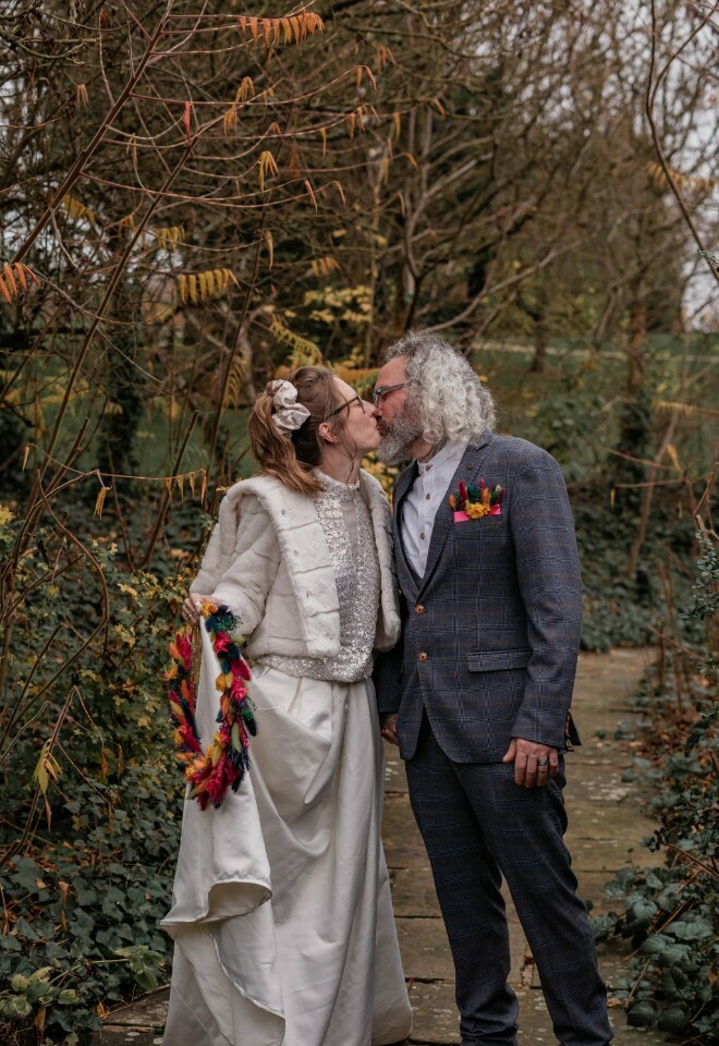 Married couple posing