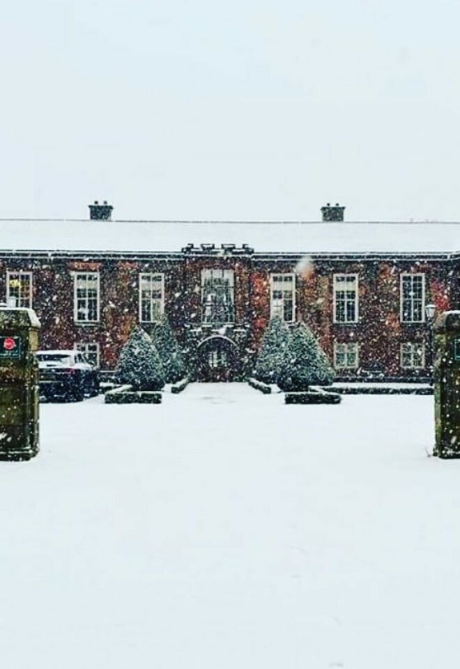 The Abbey in the snow