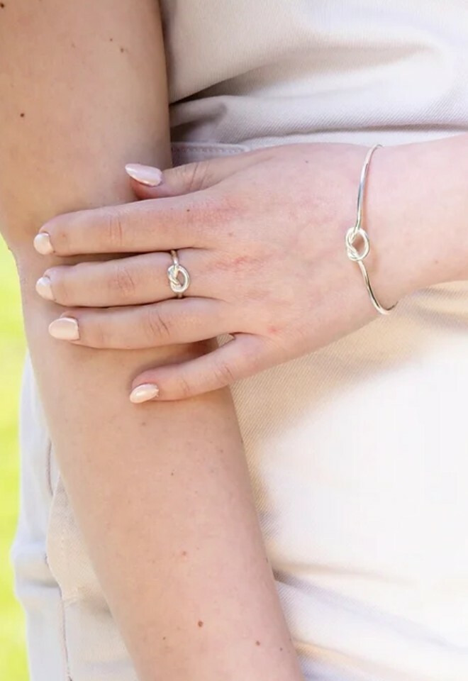 Lovers Knot bangle and ring
