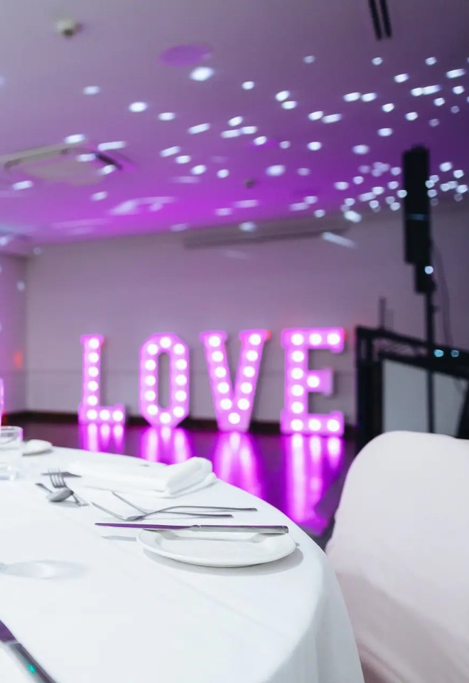 Pretty reception spaces