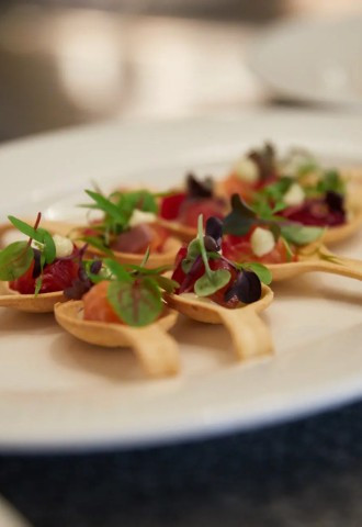 Canapes being served at The Grand