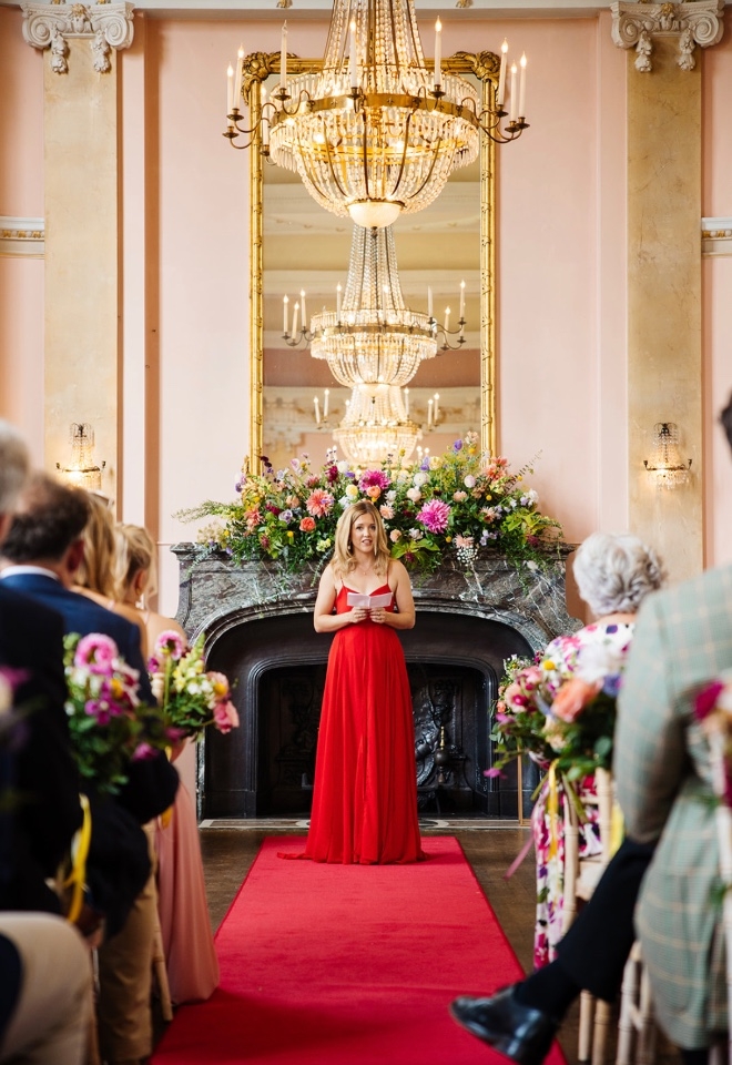 Colourful Wedding Ceremony Flowers 