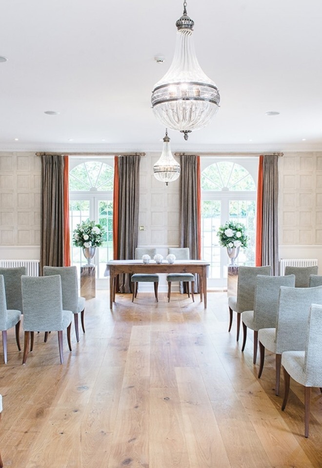 Wedding Ceremony room at Slaughters Manor Hotel