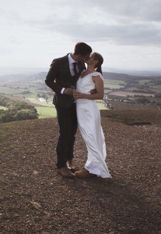 Elopement wedding at British Camp, Malvern 