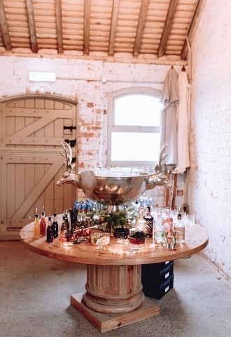 the hall barns gin bar