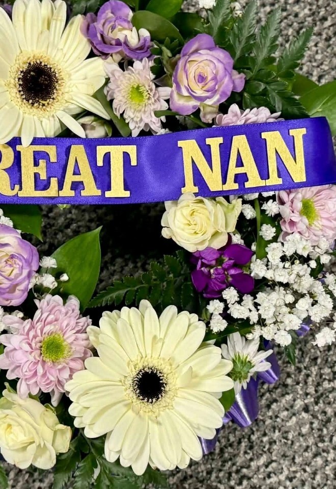 small wreath tribute