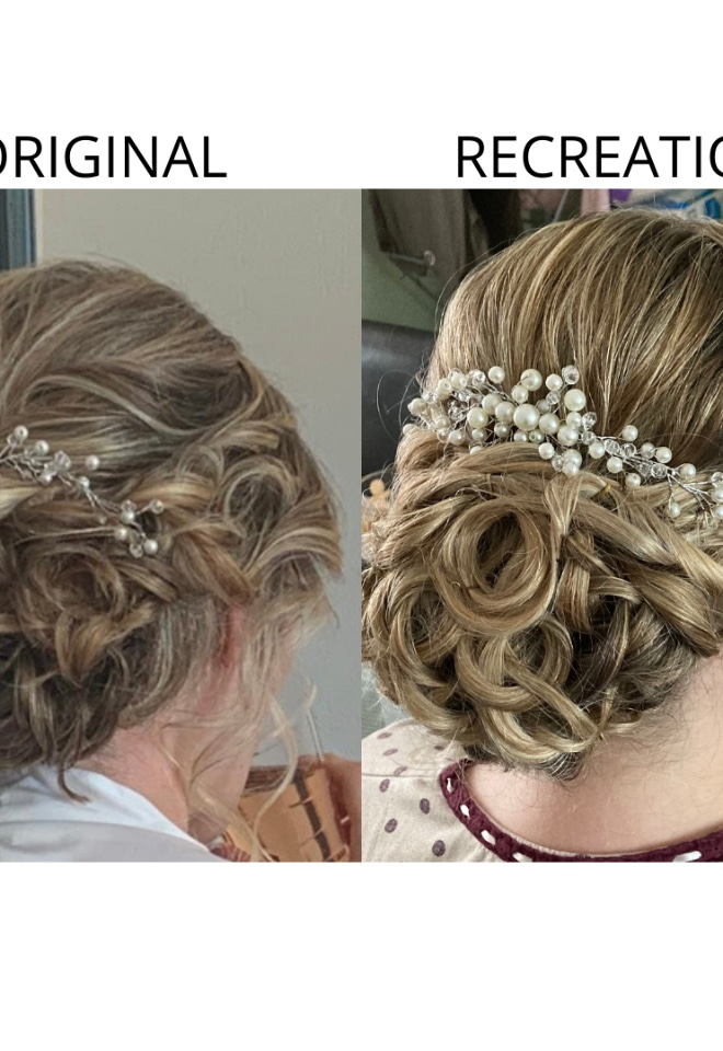 Bridal up do Oxford Hair and Makeup