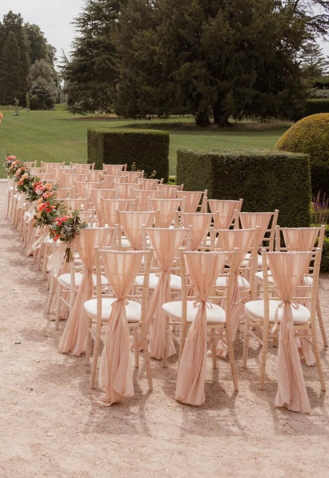 Chair decor wedding by AJ Events in Oxfordshire