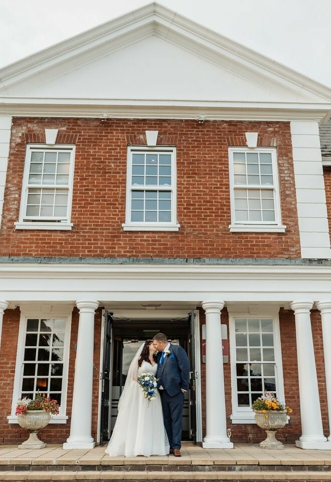 Manor Hotel Solihull Weddings Couple Exterior