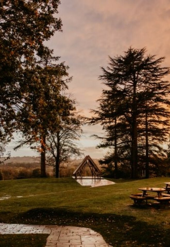 Sunset shot of outdoor space