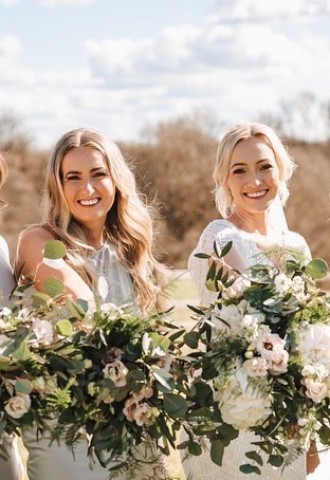 Bride & bridesmaids bouquets for weddings in Gloucestershire from Oops A Daisy in Cirencester