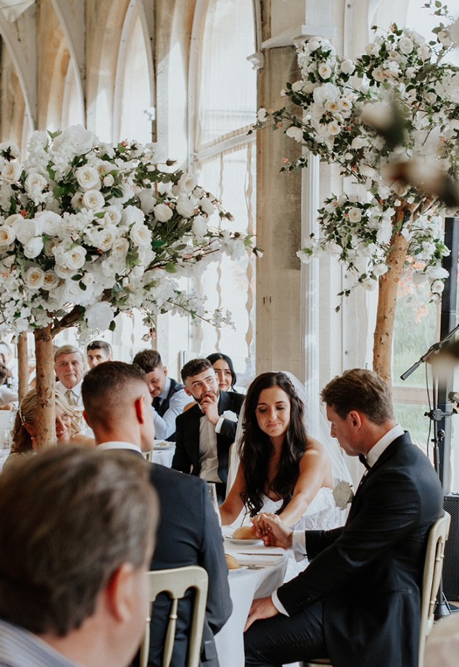 Grittleton House, orangery, flowers