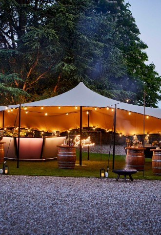 Summer wedding celebrations at Farnham Castle in Surrey
