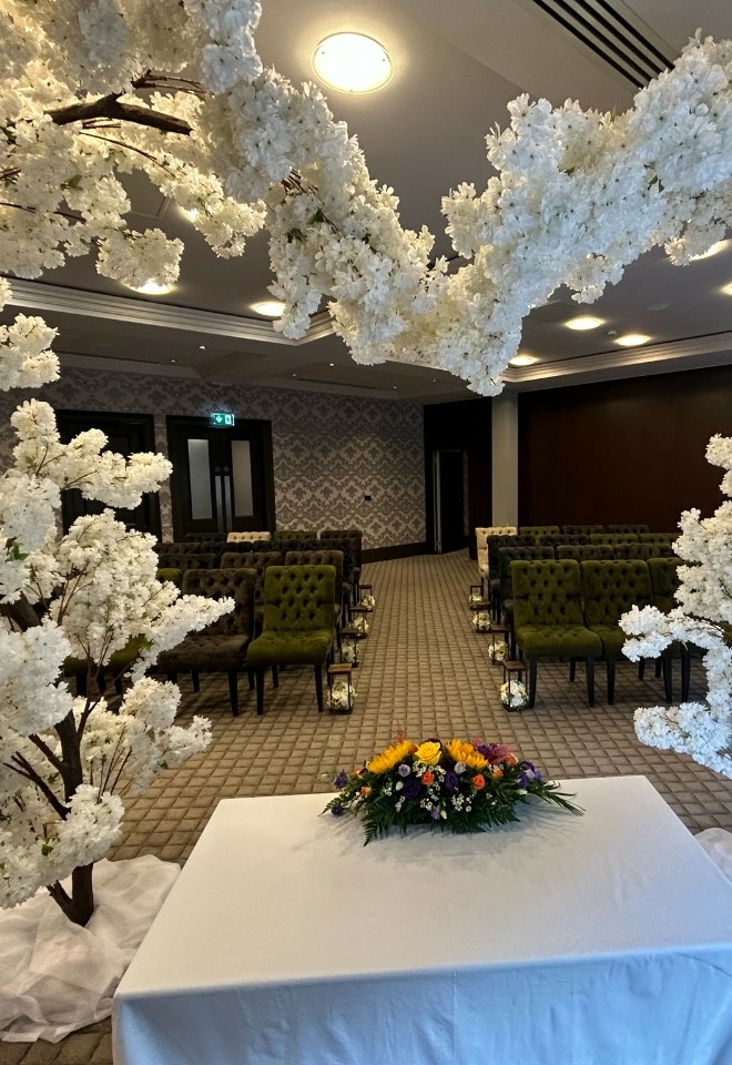 Wedding Ceremony room at Malmaison Dundee