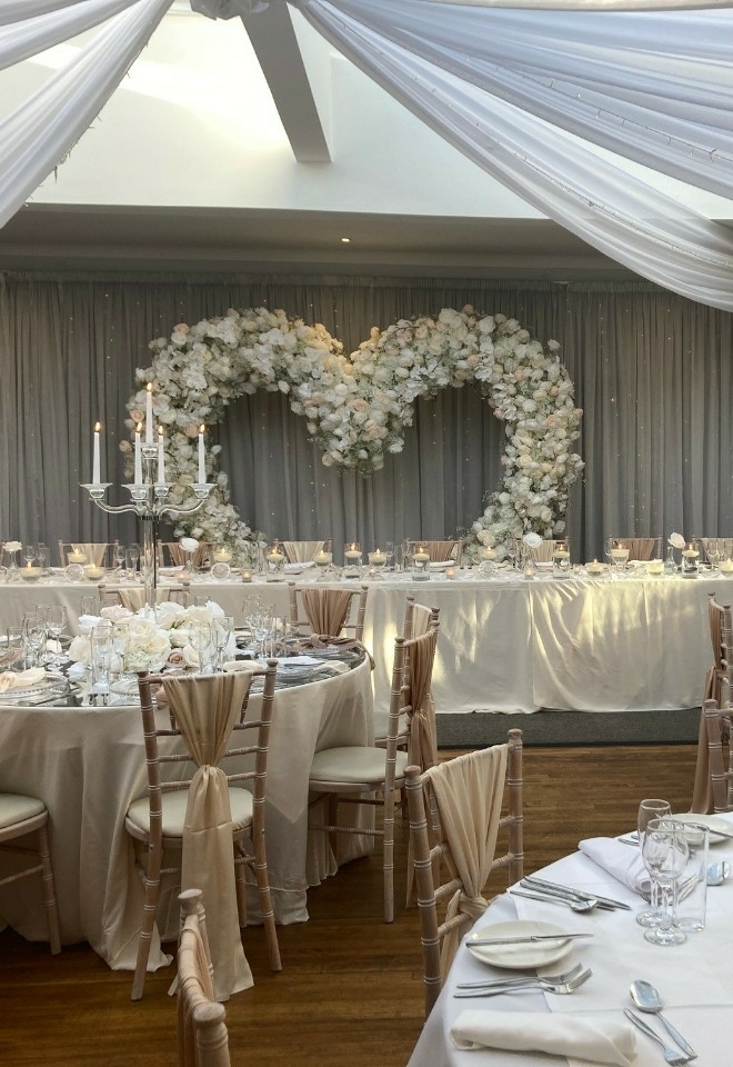 Wedding Breakfast - Heart Arch
