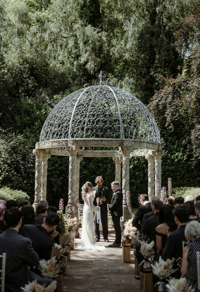 Outdoor ceremony set up