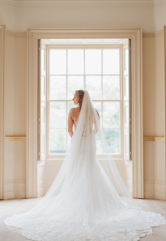 Bride in the Lakeview Lounge at That Amazing Place Essex Wedding Venue