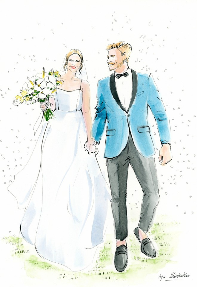 BRIDAL PORTRAIT ILLUSTRATION A4
