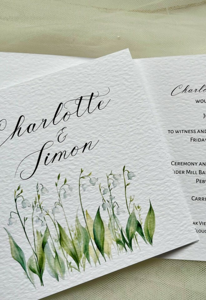 Lily of the Valley Wedding Invitations