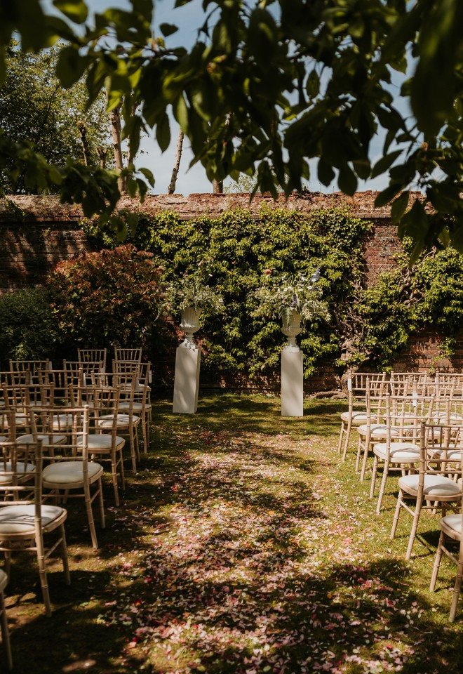 Outdoor Wedding Ceremony Set Up 