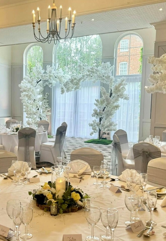 Beautiful wedding set up